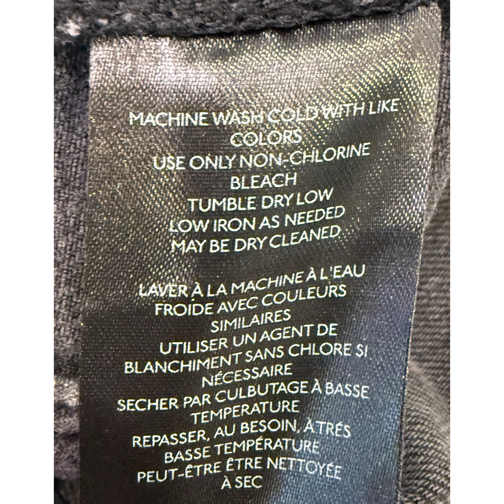 NEW FREE PEOPLE WE THE FREE ASTEROID BLACK ASTER STRAIGHT LEG JEANS SZ 26 - Picture 7 of 7